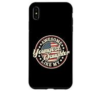 Awesome Like My Youngest Daughter Funny Vintage Dad Mom Case for iPhone XS Max