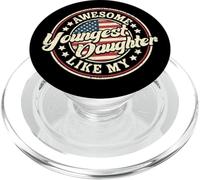 Awesome Like My Youngest Daughter Funny Vintage Dad Mom PopSockets PopGrip for MagSafe