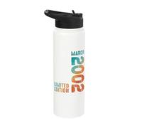 Awesome Limited Edition March 2002 Retro 2002 Vintage 2002 Stainless Steel Insulated Water Bottle
