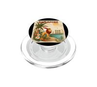 Awesome Lion in Singapore Nature View Costume PopSockets PopGrip for MagSafe