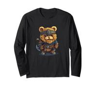 Awesome Looking Teddy Bear as Viking Costume Long Sleeve T-Shirt