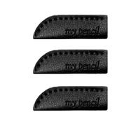 AWESOME MAKE IT, Leather Pencil Cap (3 Pack), Handmade, School & Office Essentials, Pencil Cover, Protector, case, Accessories, 6 Colors (Black)