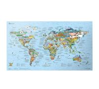 Awesome Maps Bucketlist Map Multicolor