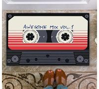 Awesome Mix Vol.1 Cassette Non Slip Rubber Backed Entryway Rugs for Indoor Outdoor Entrance Floor Door Mat Dries Quickly Kitchen Mat Natural Durable Easy to Maintain 36x24 Inch