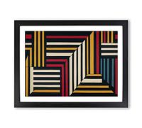 Awesome Modern Abstract Art Framed Print | A2 Black Framed Wall Art | Ready to Hang | Abstract Fantasy Picture | Living Room Bedroom Lounge Office