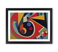 Awesome Modern Abstract Framed Print | A2 Black Framed Wall Art | Ready to Hang | Abstract Fantasy Picture | Living Room Bedroom Lounge Office