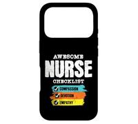 Awesome Nurse Checklist Compassion Devotion Empathy Case for iPhone 17 Pro