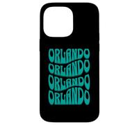 Awesome Orlando Florida Groovy Retro 60s 70s Style Design Case for iPhone 14 Pro Max