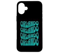 Awesome Orlando Florida Groovy Retro 60s 70s Style Design Case for iPhone 16 Plus