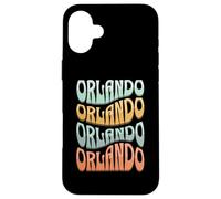 Awesome Orlando Florida Groovy Retro 60s 70s Style Design Case for iPhone 16 Plus