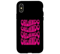 Awesome Orlando Florida Groovy Retro 60s 70s Style Design Case for iPhone X/XS