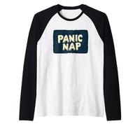 Awesome Panic Nap Costume for a Funny Look Raglan Baseball Tee