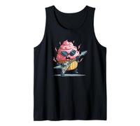 Awesome Pink Muffin with Electric Guitar for Cakes Lovers Tank Top