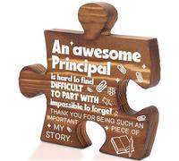 Awesome Principal Plaque Sign, Inspirational Thank You Gift for Women Men, Desk Decor for Principal Appreciation Week, Retirement, Birthday, Christmas, End of School Year Classroom Display TZ262