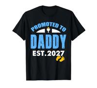 Awesome Promoted to Daddy 2027 Dad Pregnancy Announcement Value Graphic T-Shirt, Men, Black, L