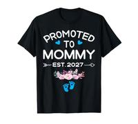 Awesome Promoted to Mommy 2027 It's A Boy Pregnancy Reveal Value Graphic T-Shirt