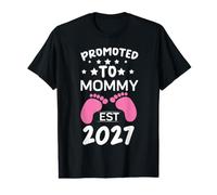 Awesome Promoted to Mommy 2027 It's A Girl Pregnancy Reveal Value Graphic T-Shirt