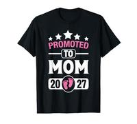 Awesome Promoted to Mommy 2027 It's A Girl Pregnancy Reveal Value Graphic T-Shirt