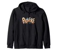 Awesome Provoke Statement Emblem Zip Hoodie