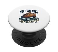 Awesome Religious Joke Noahs Ark Pun Sarcastic Saying Fun PopSockets Adhesive PopGrip
