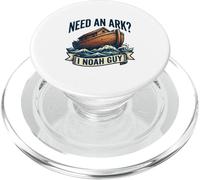 Awesome Religious Joke Noahs Ark Pun Sarcastic Saying Fun PopSockets PopGrip for MagSafe
