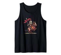 Awesome Rider Knight Costume for Horse and Knights Lovers Tank Top