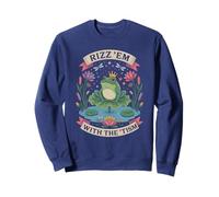 Awesome RIZZ EM WITH TISM Frog Prince Autism Mom Celebrate Sweatshirt