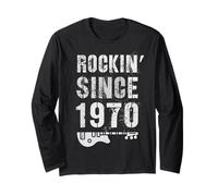 Awesome Rockin' Since 1970 Legendary Rockstar 55th Birthday Long Sleeve T-Shirt