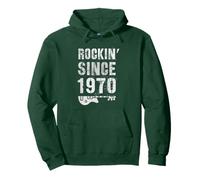 Awesome ROCKIN' SINCE 1970 Legendary Rockstar 55th Birthday Pullover Hoodie