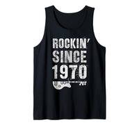 Awesome Rockin' Since 1970 Legendary Rockstar 55th Birthday Tank Top
