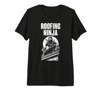 Awesome Roofing Ninja Roofing Craftsmen A Roofer Roof Expert Premium T-Shirt