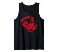 Awesome Rooster Sauce Humor for Chicken Lovers Tank Top