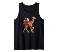 Awesome Santa's Little Helper Costume for Giraffes Lovers Tank Top