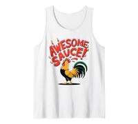 Awesome Sauce Tshirt Rooster Chicken Sauce Men Women Pet Tank Top