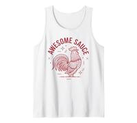 Awesome Sauce Tshirt Rooster Chicken Sauce Men Women Pet Tank Top