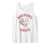 Awesome Sauce Tshirt Rooster Chicken Sauce Men Women Pet Tank Top