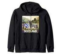 Awesome Scotland Horse Unicorn Graphic Costume Zip Hoodie