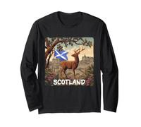 Awesome Scotland Nature View with Deer Costume Long Sleeve T-Shirt