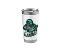 Awesome Security Officer with Shotgun Stainless Steel Insulated Tumbler