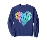 Awesome September 1966 Girl Legendary & Fabulous 60th Heart Sweatshirt