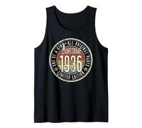 Awesome Since 1936 89th Retro Birthday Celebration Vintage Tank Top
