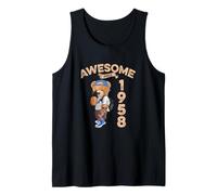 Awesome Since 1958 Funny Bear Gift Idea Nursery Tank Top