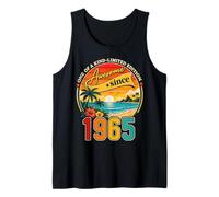 Awesome Since 1965 Vintage Beach Tropical 61st Birthday Tank Top