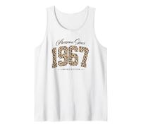 Awesome Since 1967 | Leopard Pattern 59th Birthday Girls Tank Top