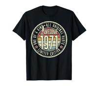 Awesome Since 1971 54th Vintage Birthday Celebration Retro T-Shirt