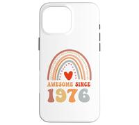 Awesome Since 1976 50th Birthday Boho Rainbow 50 Years Old Case for iPhone 16 Pro Max