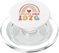 Awesome Since 1976 50th Birthday Boho Rainbow 50 Years Old PopSockets PopGrip for MagSafe