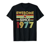 Awesome Since 1977 Classic Year Birth of Birthday Vintage T-Shirt