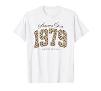 Awesome Since 1979 | Leopard Pattern 47th Birthday Girls T-Shirt