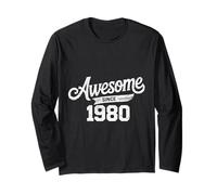 Awesome Since 1980 birthday born 1980 gifts Long Sleeve T-Shirt